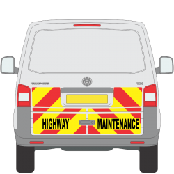VW Transporter 2009 on Tailgate Half Height Magnetics (VTRA009)